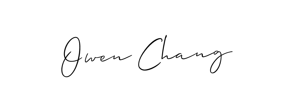 This is the best signature style for the Owen Chang name. Also you like these signature font (Allison_Script). Mix name signature. Owen Chang signature style 2 images and pictures png