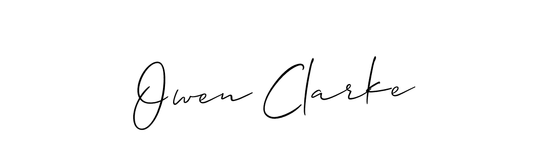 Make a short Owen Clarke signature style. Manage your documents anywhere anytime using Allison_Script. Create and add eSignatures, submit forms, share and send files easily. Owen Clarke signature style 2 images and pictures png