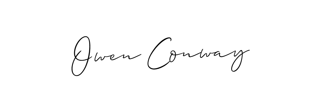 Use a signature maker to create a handwritten signature online. With this signature software, you can design (Allison_Script) your own signature for name Owen Conway. Owen Conway signature style 2 images and pictures png