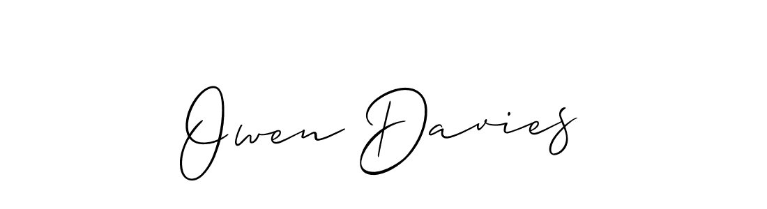 Make a beautiful signature design for name Owen Davies. With this signature (Allison_Script) style, you can create a handwritten signature for free. Owen Davies signature style 2 images and pictures png