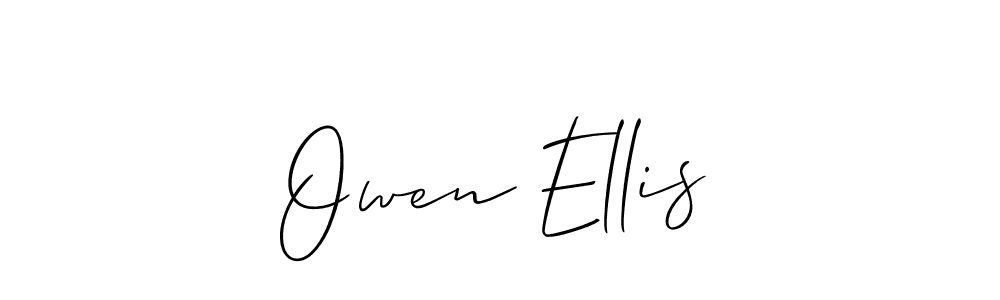 Design your own signature with our free online signature maker. With this signature software, you can create a handwritten (Allison_Script) signature for name Owen Ellis. Owen Ellis signature style 2 images and pictures png