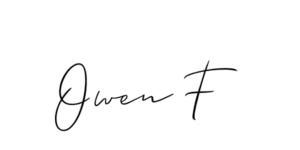 You should practise on your own different ways (Allison_Script) to write your name (Owen F) in signature. don't let someone else do it for you. Owen F signature style 2 images and pictures png