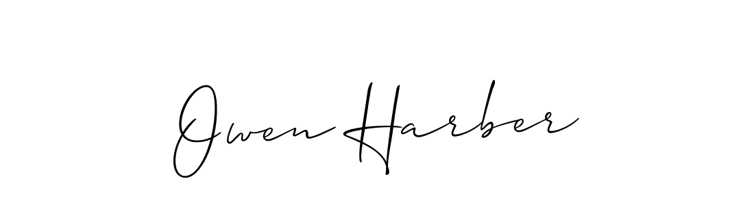 It looks lik you need a new signature style for name Owen Harber. Design unique handwritten (Allison_Script) signature with our free signature maker in just a few clicks. Owen Harber signature style 2 images and pictures png