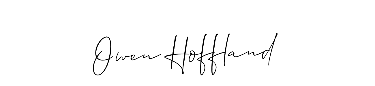 Owen Hoffland stylish signature style. Best Handwritten Sign (Allison_Script) for my name. Handwritten Signature Collection Ideas for my name Owen Hoffland. Owen Hoffland signature style 2 images and pictures png