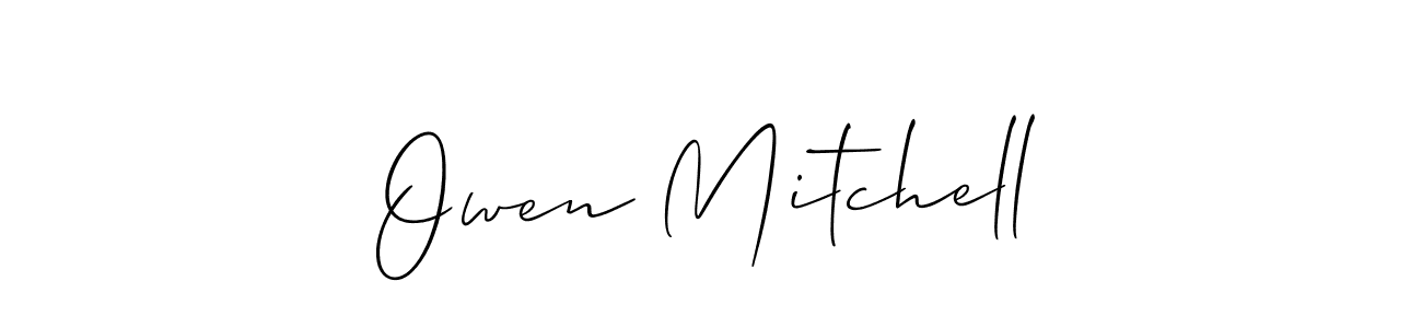 Best and Professional Signature Style for Owen Mitchell. Allison_Script Best Signature Style Collection. Owen Mitchell signature style 2 images and pictures png