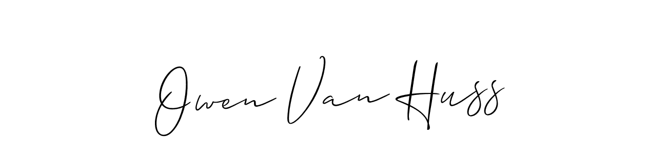 How to Draw Owen Van Huss signature style? Allison_Script is a latest design signature styles for name Owen Van Huss. Owen Van Huss signature style 2 images and pictures png