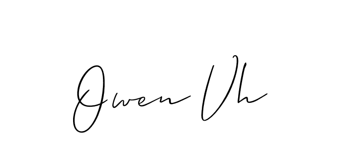 How to Draw Owen Vh signature style? Allison_Script is a latest design signature styles for name Owen Vh. Owen Vh signature style 2 images and pictures png