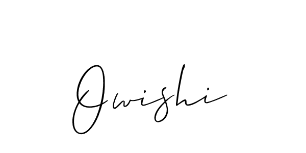 Create a beautiful signature design for name Owishi. With this signature (Allison_Script) fonts, you can make a handwritten signature for free. Owishi signature style 2 images and pictures png