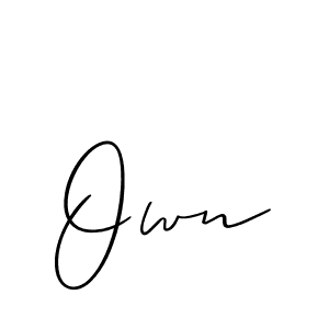 You can use this online signature creator to create a handwritten signature for the name Own. This is the best online autograph maker. Own signature style 2 images and pictures png