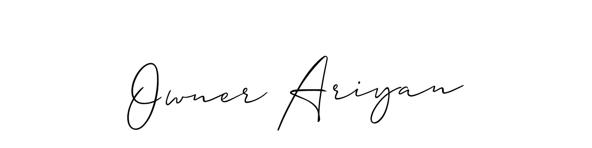 You can use this online signature creator to create a handwritten signature for the name Owner Ariyan. This is the best online autograph maker. Owner Ariyan signature style 2 images and pictures png