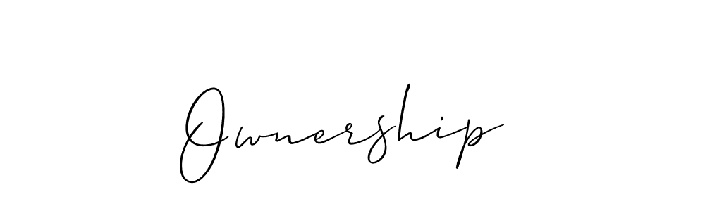 You should practise on your own different ways (Allison_Script) to write your name (Ownership ) in signature. don't let someone else do it for you. Ownership  signature style 2 images and pictures png