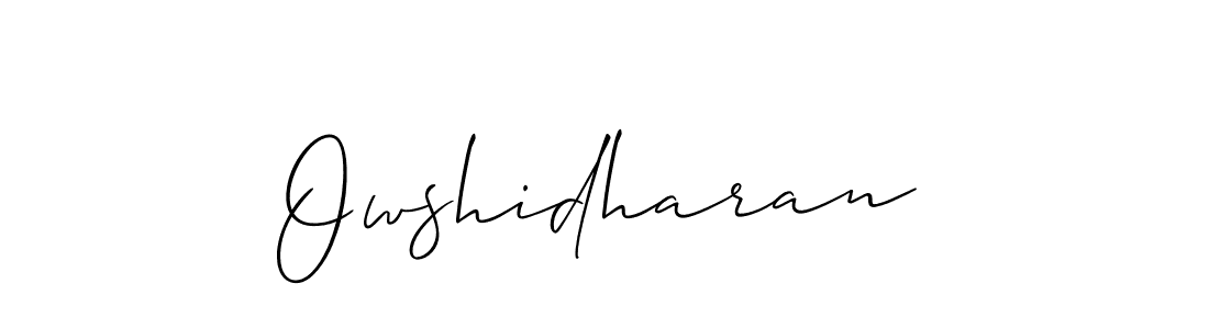 Design your own signature with our free online signature maker. With this signature software, you can create a handwritten (Allison_Script) signature for name Owshidharan. Owshidharan signature style 2 images and pictures png