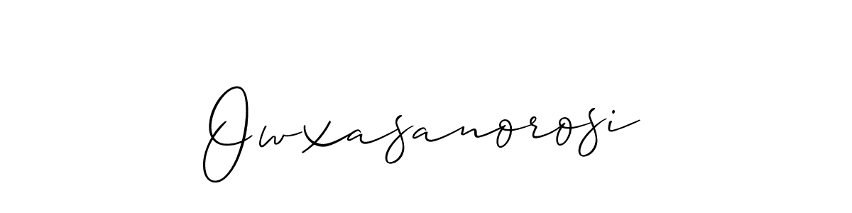 Best and Professional Signature Style for Owxasanorosi. Allison_Script Best Signature Style Collection. Owxasanorosi signature style 2 images and pictures png