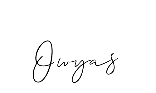 Create a beautiful signature design for name Owyas. With this signature (Allison_Script) fonts, you can make a handwritten signature for free. Owyas signature style 2 images and pictures png