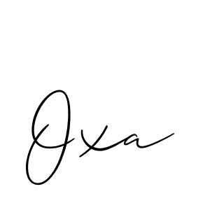 Oxa stylish signature style. Best Handwritten Sign (Allison_Script) for my name. Handwritten Signature Collection Ideas for my name Oxa. Oxa signature style 2 images and pictures png