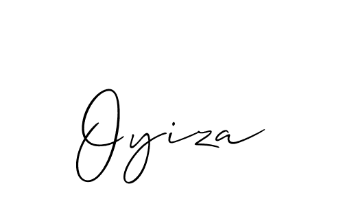 if you are searching for the best signature style for your name Oyiza. so please give up your signature search. here we have designed multiple signature styles  using Allison_Script. Oyiza signature style 2 images and pictures png