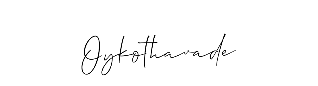 Also we have Oykothavade name is the best signature style. Create professional handwritten signature collection using Allison_Script autograph style. Oykothavade signature style 2 images and pictures png