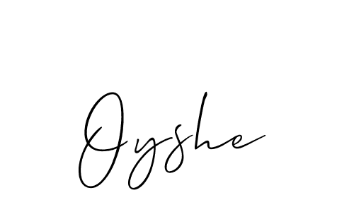 Allison_Script is a professional signature style that is perfect for those who want to add a touch of class to their signature. It is also a great choice for those who want to make their signature more unique. Get Oyshe name to fancy signature for free. Oyshe signature style 2 images and pictures png