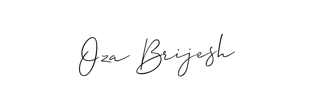 Also we have Oza Brijesh name is the best signature style. Create professional handwritten signature collection using Allison_Script autograph style. Oza Brijesh signature style 2 images and pictures png