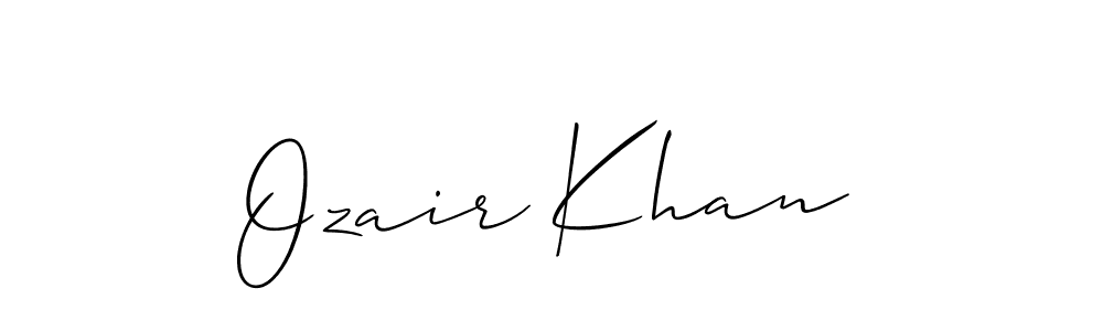 This is the best signature style for the Ozair Khan name. Also you like these signature font (Allison_Script). Mix name signature. Ozair Khan signature style 2 images and pictures png