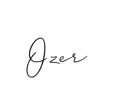 Make a beautiful signature design for name Ozer. With this signature (Allison_Script) style, you can create a handwritten signature for free. Ozer signature style 2 images and pictures png