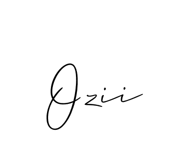 Make a beautiful signature design for name Ozii. With this signature (Allison_Script) style, you can create a handwritten signature for free. Ozii signature style 2 images and pictures png