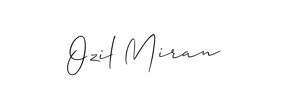 Also we have Ozil Miran name is the best signature style. Create professional handwritten signature collection using Allison_Script autograph style. Ozil Miran signature style 2 images and pictures png