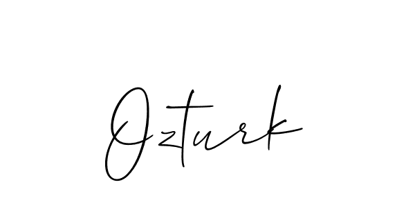 How to make Ozturk name signature. Use Allison_Script style for creating short signs online. This is the latest handwritten sign. Ozturk signature style 2 images and pictures png