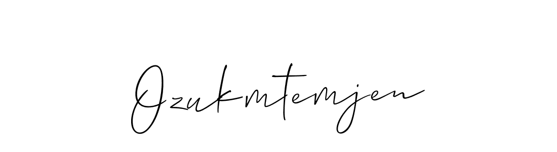 It looks lik you need a new signature style for name Ozukmtemjen. Design unique handwritten (Allison_Script) signature with our free signature maker in just a few clicks. Ozukmtemjen signature style 2 images and pictures png