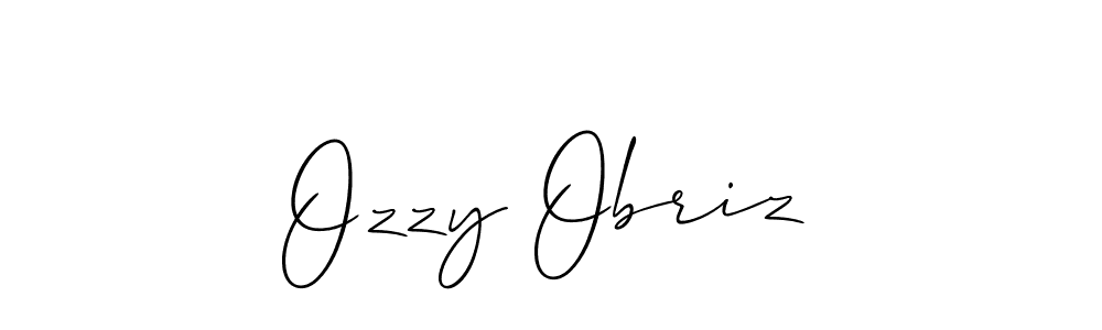 Design your own signature with our free online signature maker. With this signature software, you can create a handwritten (Allison_Script) signature for name Ozzy Obriz. Ozzy Obriz signature style 2 images and pictures png