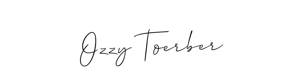 Also we have Ozzy Toerber name is the best signature style. Create professional handwritten signature collection using Allison_Script autograph style. Ozzy Toerber signature style 2 images and pictures png