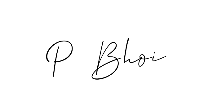 You should practise on your own different ways (Allison_Script) to write your name (P  Bhoi) in signature. don't let someone else do it for you. P  Bhoi signature style 2 images and pictures png