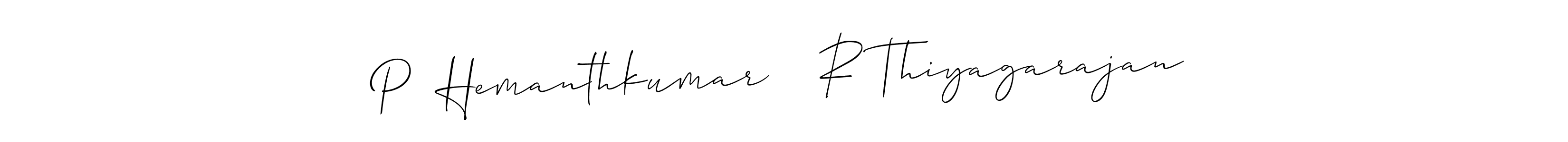 if you are searching for the best signature style for your name P  Hemanthkumar    R Thiyagarajan. so please give up your signature search. here we have designed multiple signature styles  using Allison_Script. P  Hemanthkumar    R Thiyagarajan signature style 2 images and pictures png