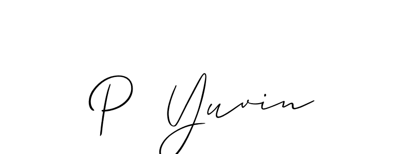 You can use this online signature creator to create a handwritten signature for the name P  Yuvin. This is the best online autograph maker. P  Yuvin signature style 2 images and pictures png