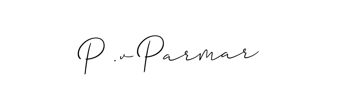 It looks lik you need a new signature style for name P .v Parmar. Design unique handwritten (Allison_Script) signature with our free signature maker in just a few clicks. P .v Parmar signature style 2 images and pictures png