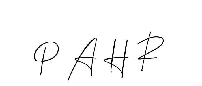 Also You can easily find your signature by using the search form. We will create P A H R name handwritten signature images for you free of cost using Allison_Script sign style. P A H R signature style 2 images and pictures png