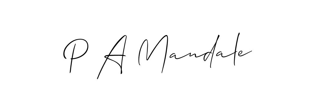 if you are searching for the best signature style for your name P A Mandale. so please give up your signature search. here we have designed multiple signature styles  using Allison_Script. P A Mandale signature style 2 images and pictures png