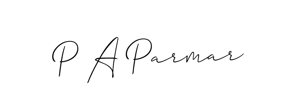 Make a beautiful signature design for name P A Parmar. Use this online signature maker to create a handwritten signature for free. P A Parmar signature style 2 images and pictures png