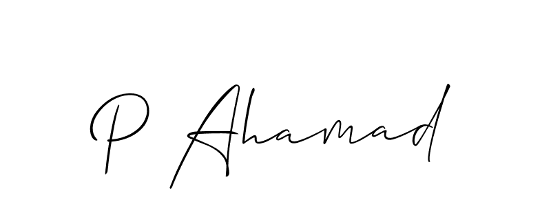Here are the top 10 professional signature styles for the name P Ahamad. These are the best autograph styles you can use for your name. P Ahamad signature style 2 images and pictures png