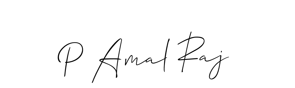 This is the best signature style for the P Amal Raj name. Also you like these signature font (Allison_Script). Mix name signature. P Amal Raj signature style 2 images and pictures png