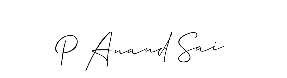 P Anand Sai stylish signature style. Best Handwritten Sign (Allison_Script) for my name. Handwritten Signature Collection Ideas for my name P Anand Sai. P Anand Sai signature style 2 images and pictures png