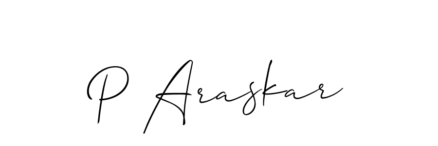 Best and Professional Signature Style for P Araskar. Allison_Script Best Signature Style Collection. P Araskar signature style 2 images and pictures png