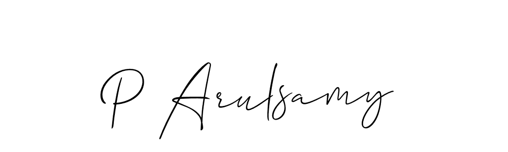 Make a beautiful signature design for name P Arulsamy. Use this online signature maker to create a handwritten signature for free. P Arulsamy signature style 2 images and pictures png