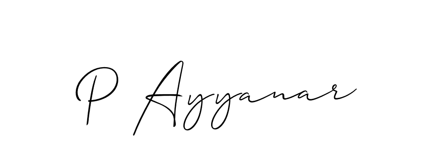 Similarly Allison_Script is the best handwritten signature design. Signature creator online .You can use it as an online autograph creator for name P Ayyanar. P Ayyanar signature style 2 images and pictures png