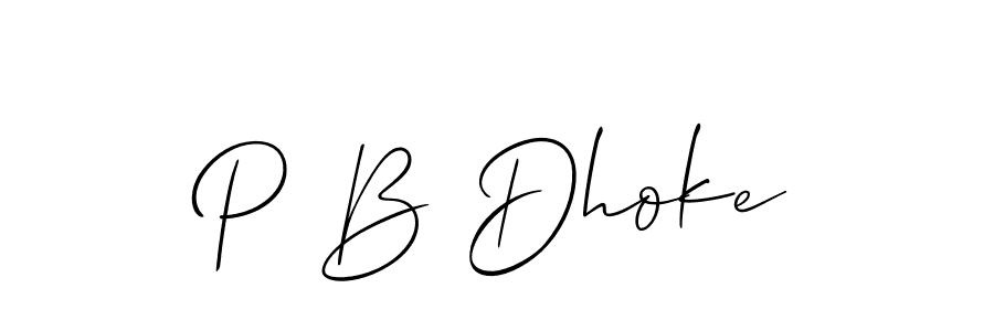 Similarly Allison_Script is the best handwritten signature design. Signature creator online .You can use it as an online autograph creator for name P B Dhoke. P B Dhoke signature style 2 images and pictures png