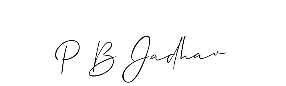 Here are the top 10 professional signature styles for the name P B Jadhav. These are the best autograph styles you can use for your name. P B Jadhav signature style 2 images and pictures png