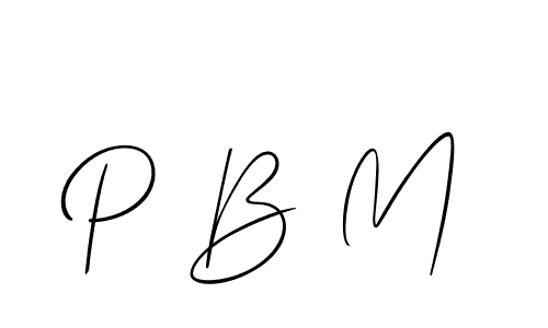 Here are the top 10 professional signature styles for the name P B M. These are the best autograph styles you can use for your name. P B M signature style 2 images and pictures png