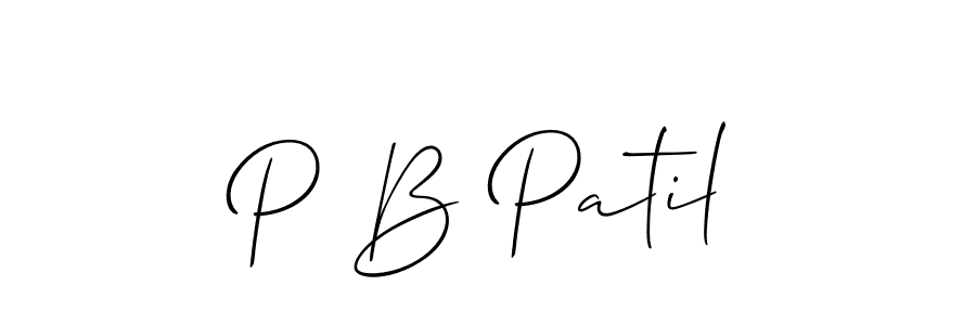 How to make P B Patil signature? Allison_Script is a professional autograph style. Create handwritten signature for P B Patil name. P B Patil signature style 2 images and pictures png