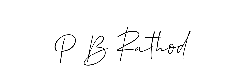 Make a beautiful signature design for name P B Rathod. Use this online signature maker to create a handwritten signature for free. P B Rathod signature style 2 images and pictures png
