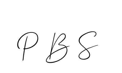 How to Draw P B S signature style? Allison_Script is a latest design signature styles for name P B S. P B S signature style 2 images and pictures png